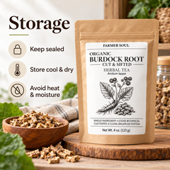 Organic Burdock Root Loose Herbal Tea