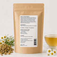 Organic Chamomile Flowers — Loose Leaf Herbal Tea