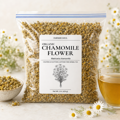 Organic Chamomile Flowers — Loose Leaf Herbal Tea