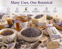 Bulk Culinary Lavender Buds – USDA Certified Organic Dried Lavender Flowers for Tea, Baking, Soap Making & Sachets