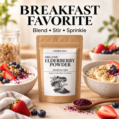 Organic Elderberry Powder (Seedless, Fine-Milled)