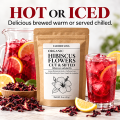 Organic Hibiscus Flowers Loose Herbal Tea
