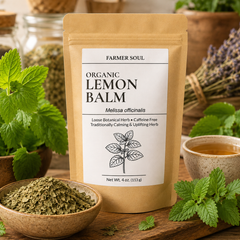 Organic Lemon Balm Loose Leaf Herbal Tea