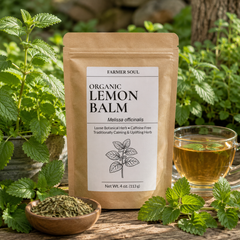 Organic Lemon Balm Loose Leaf Herbal Tea