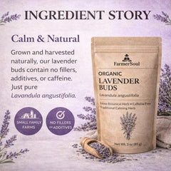 Bulk Culinary Lavender Buds – USDA Certified Organic Dried Lavender Flowers for Tea, Baking, Soap Making & Sachets