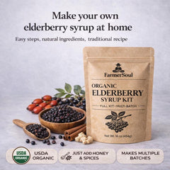 Organic Elderberry Syrup Kit