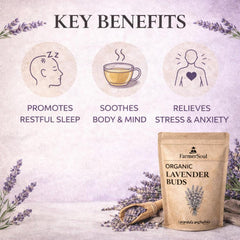 Organic Culinary Lavender Buds – Lavandula Angustifolia for Tea, Baking & Sachets