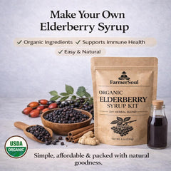 Organic Elderberry Syrup Kit