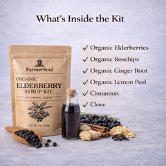 Organic Elderberry Syrup Kit