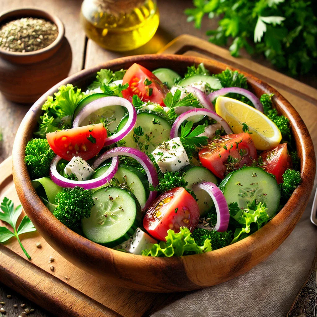 🌿 Fresh & Zesty: Cucumber Parsley Salad