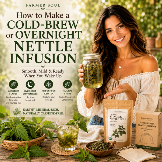 How to Make a Cold-Brew or Overnight Nettle Infusion