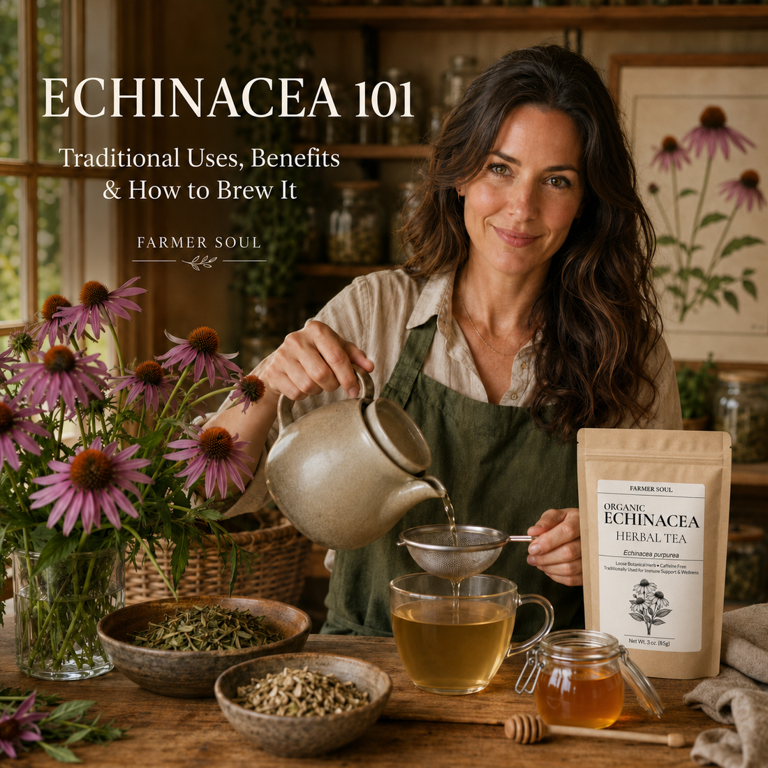 Echinacea 101: Traditional Uses, Benefits & How to Brew It