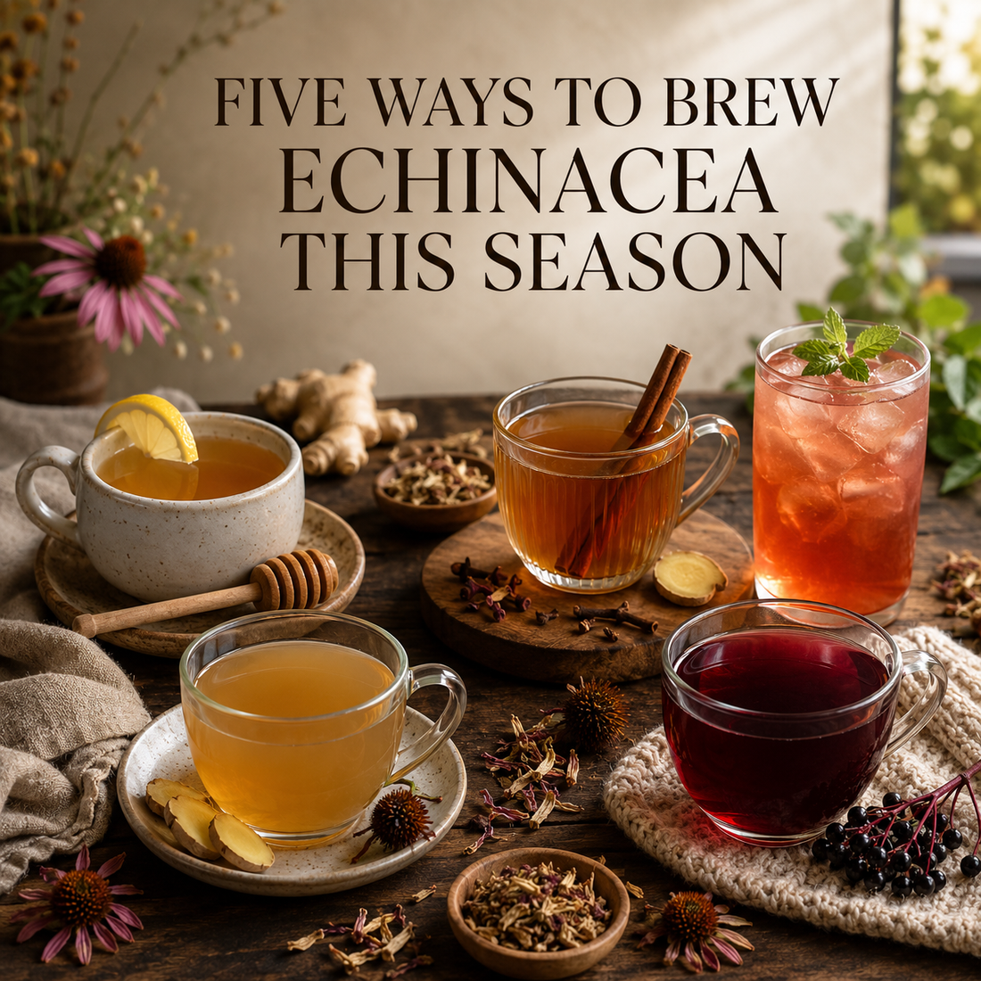 Echinacea Tea Recipes for Cold & Flu Season