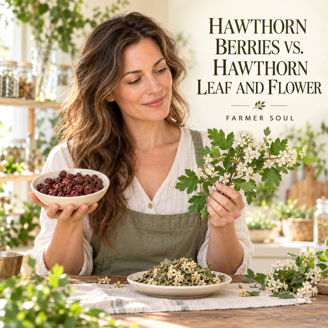 Hawthorn Berries vs. Hawthorn Leaf and Flower