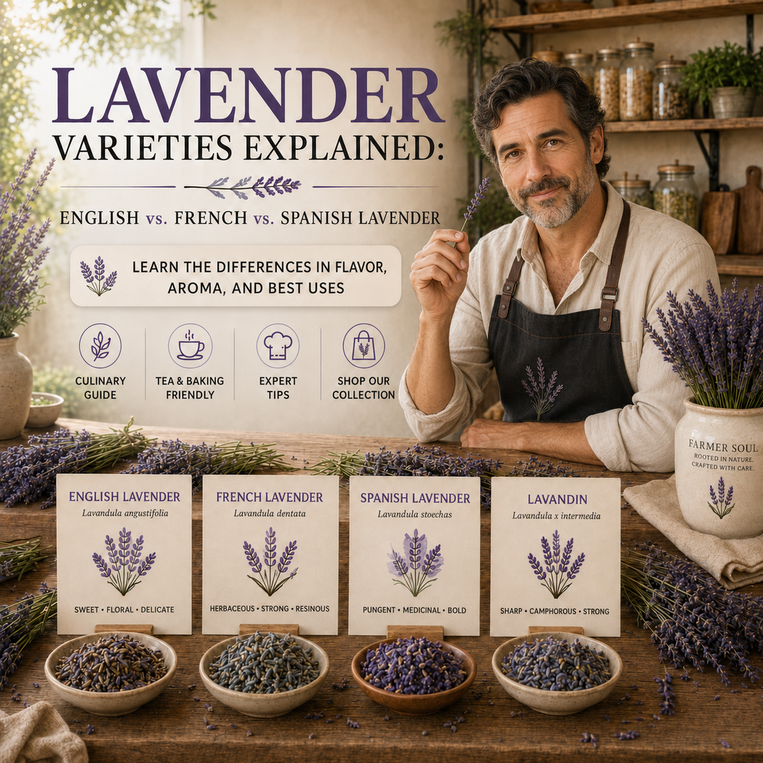 Lavender Varieties Explained: English vs. French vs. Spanish Lavender