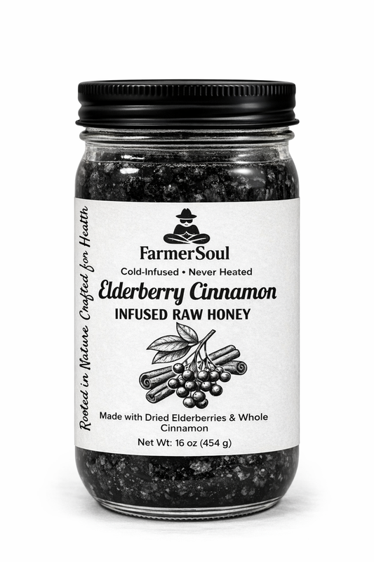 Elderberry Raw Honey Infusion