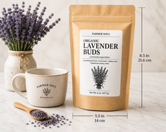 Organic Culinary Lavender Buds – Lavandula Angustifolia for Tea, Baking & Sachets