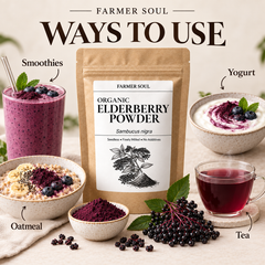 Organic Elderberry Powder (Seedless, Fine-Milled)