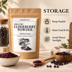 Organic Elderberry Powder (Seedless, Fine-Milled)