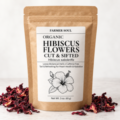Organic Hibiscus Flowers Loose Herbal Tea
