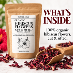 Organic Hibiscus Flowers Loose Herbal Tea