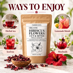 Organic Hibiscus Flowers Loose Herbal Tea