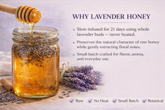 Lavender Cinnamon Raw Clover Honey Infusion