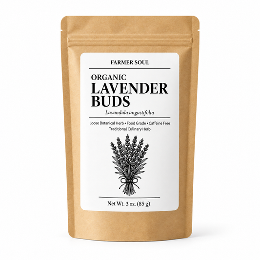 Organic Culinary Lavender Buds — Dried Edible English Lavender for Tea & Baking