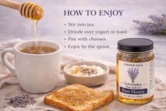 Lavender Cinnamon Raw Clover Honey Infusion