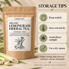 Organic Lemongrass Loose Leaf Herbal Tea