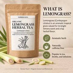 Organic Lemongrass Loose Leaf Herbal Tea