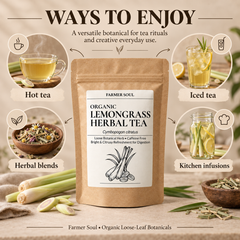 Organic Lemongrass Loose Leaf Herbal Tea