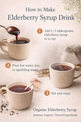 Organic Elderberry Herbal Tea | Whole Dried Berries (Sambucus Nigra) | Immune Support (Caffeine-Free)