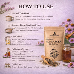 Organic Echinacea Herbal Tea | Loose Leaf, Single-Ingredient, Caffeine-Free