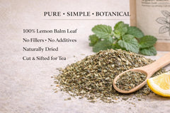 Organic Lemon Balm Loose Leaf Tea | Melissa Officinalis Herb (Caffeine Free)