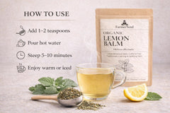 Organic Lemon Balm Loose Leaf Tea | Melissa Officinalis Herb (Caffeine Free)