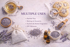 Bulk Culinary Lavender Buds – USDA Certified Organic Dried Lavender Flowers for Tea, Baking, Soap Making & Sachets