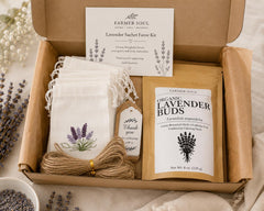 Luxury Lavender Sachet Favor Kit | Full Fill Organic Lavender Sachets | Wedding & Bridal Shower Favors