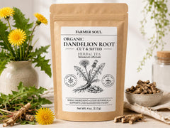 Organic Dandelion Root Herbal Tea | Cut and Sifted Dried Taraxacum officinale Root for Tea & Herbal Infusions