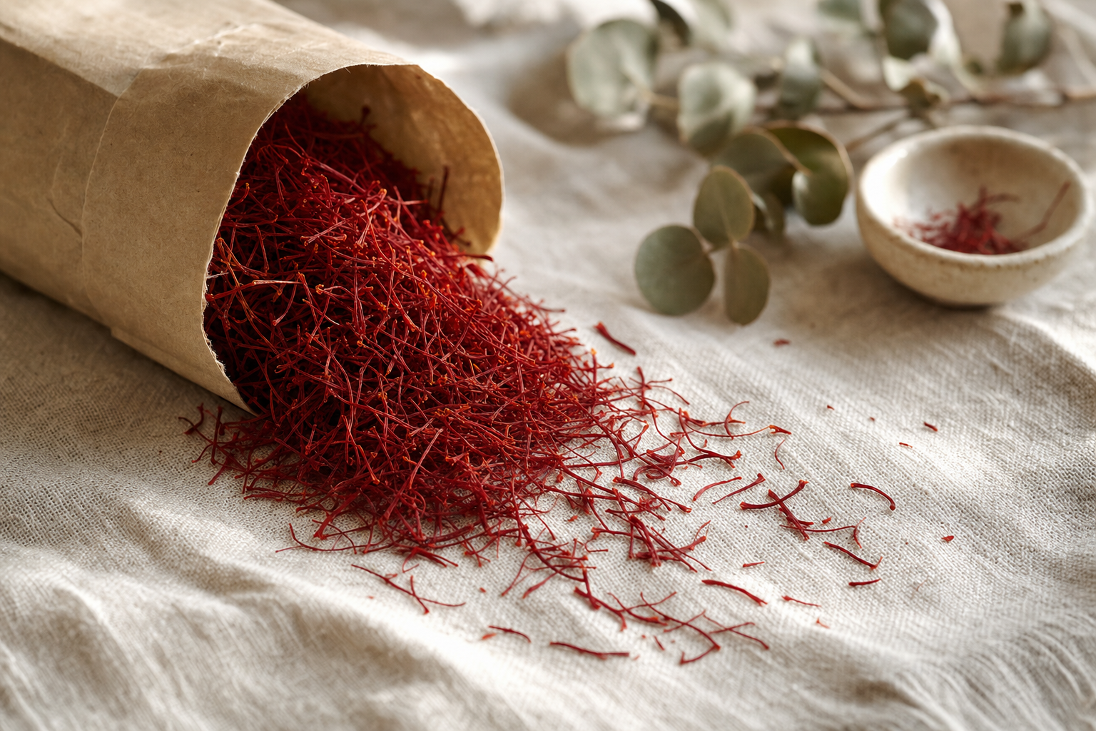 Organic saffron threads